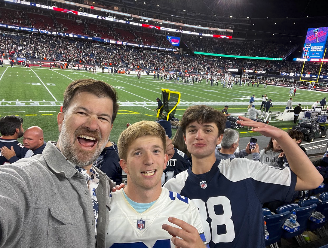 jeff at a football game