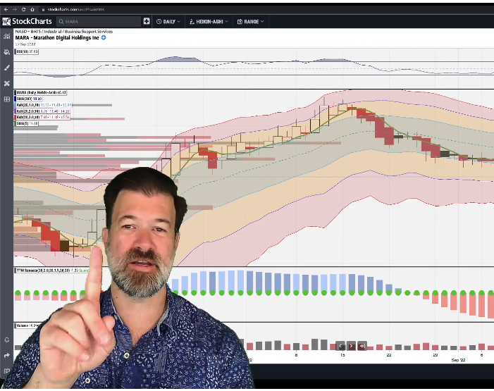 Jeff in front of a chart