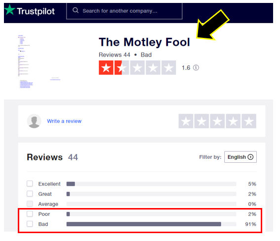 Motley fool rating